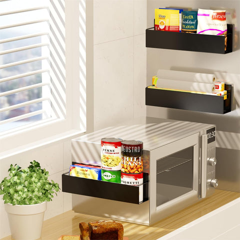 Magnetic Spice Rack 2-Pack - Space-Saving Kitchen Storage