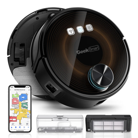 Smart L8 Robot Vacuum Cleaner & Mop | Wi-Fi Connected | LDS Navigation | MAX 2700 PA Suction | Ideal for Pets & Large Homes