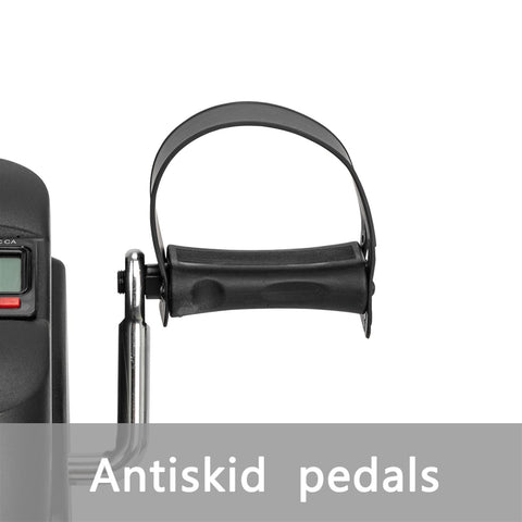 Foldable Under Desk Stationary Exercise Bike, Black