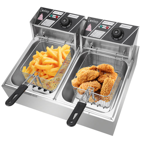 Electric Fryer - Stainless Steel, 12L Capacity, EH82 5000W