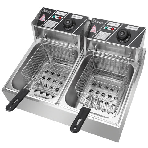 Electric Fryer - Stainless Steel, 12L Capacity, EH82 5000W