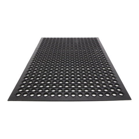 Industrial Multi-functional Anti-fatigue Drainage Rubber Non-slip Hexagonal Mat