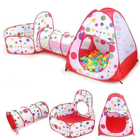 Indoor and Outdoor Kids Tent with Tunnel