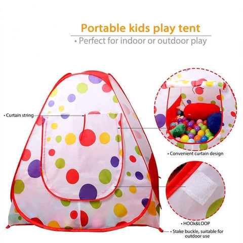 Indoor and Outdoor Kids Tent with Tunnel