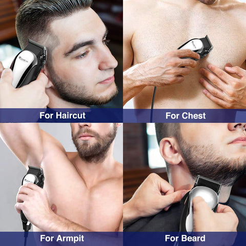 Corded Professional Hair Clippers  and Trimming Kit for Men